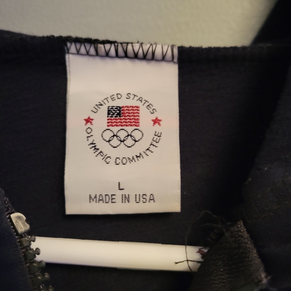 Team USA Olympic Jacket Men’s Large Navy Full Zip Hoodie Great Condition - Picture 4 of 5